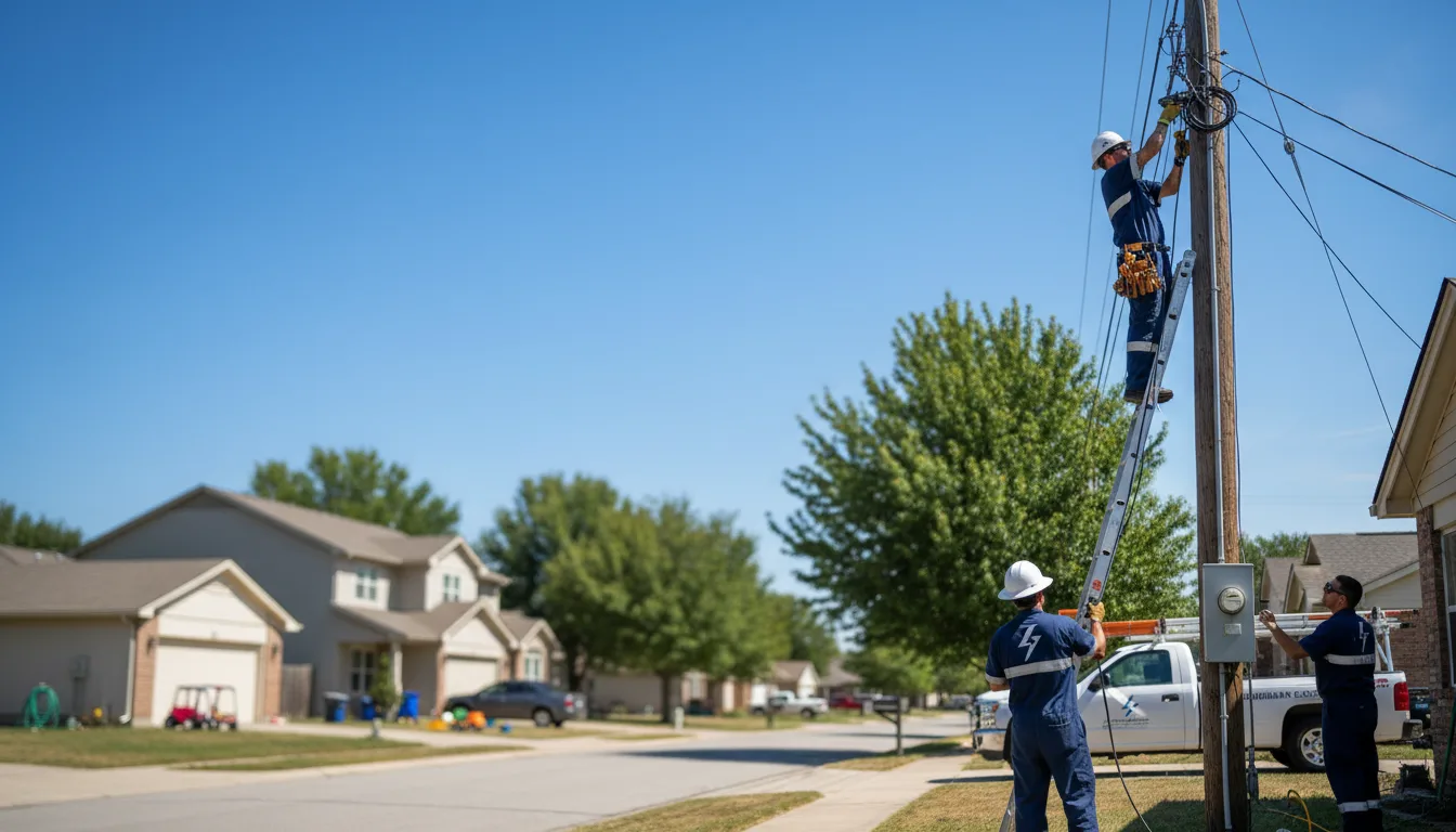 Residential electrician providing installation services in Sonora, TX